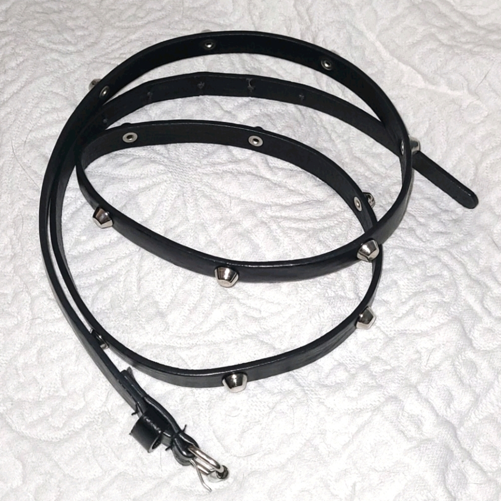 Plus Size Studded Thin Belt